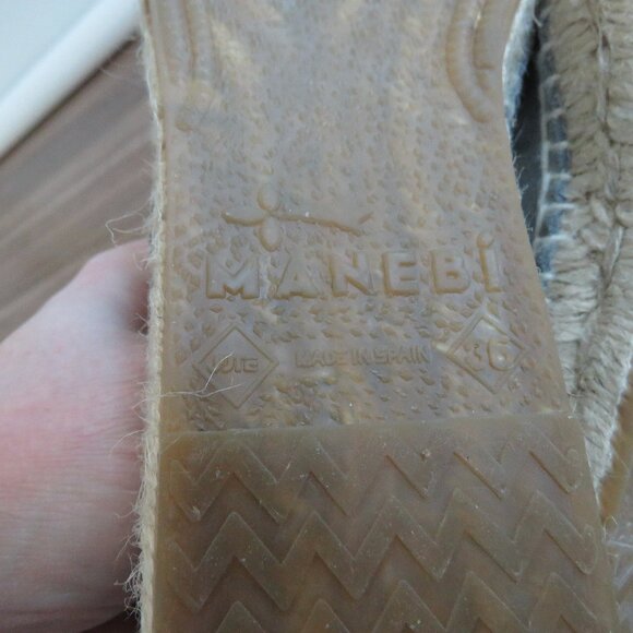 MANEBI Hamptons Loafers Espadrilles in Gray Suede Minimalist Quiet Luxury US 6 - Picture 11 of 13